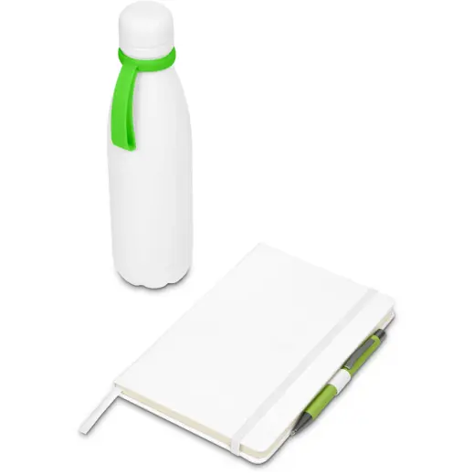 Thompson White Gift Set Lime Green